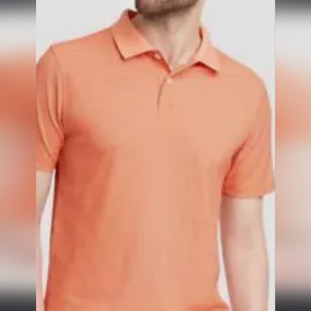 Goodfellow & CO Standard Fit Wrinkle Resistant Orange Stripe Shirt SZ XXL
